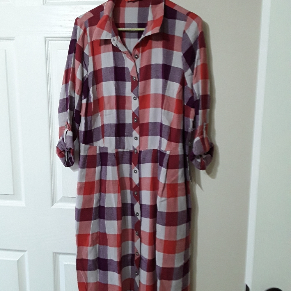 MODCLOTH Jam Girl Shirt Dress, Marmalade